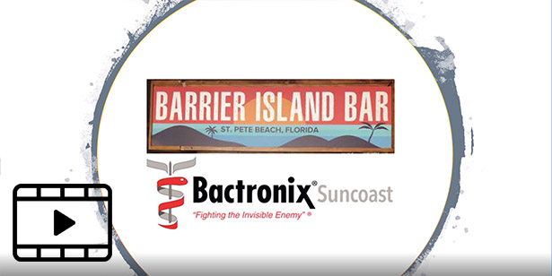 barrier island bar disinfecting
